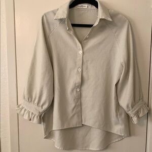 Abercrombie & Fitch Olive Striped Shirt